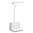 LED Desk Lamp Bedside Table Lamp Rechargeable Desk Lamp with Pen Holder AlGDq