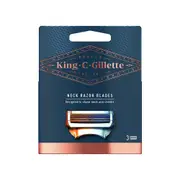 King.C.Gillette Neck Razor Blades 3pk