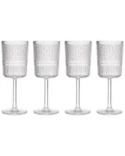 Godinger Set of 4 Claro Acrylic Goblets