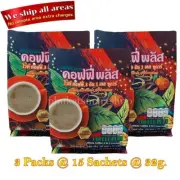 Zhulian White Coffee Plus Robusta 3 in 1 Less Sugar Instant Healthy 45 Sachets