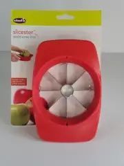NEW Chef'n Slicester Apple Corer Slicer Wedger Tool Persimmon Red Kitchen Gadget