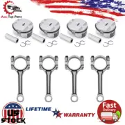 NEW Pistons Rings Connecting Rod Kit Fit For Buick Chevrolet GMC Saturn 2.4L (for: Chevrolet)