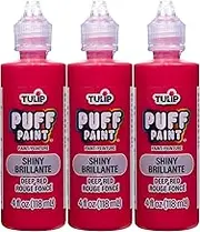 Tulip Dimensional Fabric Paint 4 oz Slick Deep Red 3 Pack, 4 Fl Oz (Pack of 3), 3 Count
