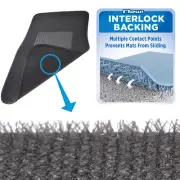 Interlock Backing Black Carpet Car Floor Mats No-Slip Keeps Mats in Place (for: Isuzu)