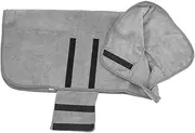 COSMEVIVI Dog Drying Coat Xs Water Absorbent Pet Bathrobe for Quick Drying After Showers Comfortable Wear Resistant Design for Bathing and Swimming Grey Color