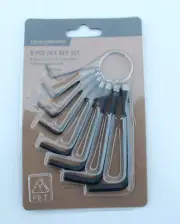 Craftright 1.5-6mm Metric Hex Key set allen hand tools workshop chrome,brand new