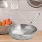24cm Stainless Steel Frying Pan 3 Layer Heats Quickly Multipurpose
