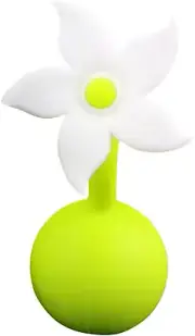 Silicone Flower Stopper Breast Pump, White