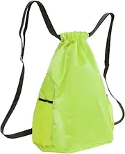 TOBBOMEY Large Capacity Draw Back for Men Women Durable Gym Bag with Pocket Versatile Travel Sports Bag for Basketball Soccer Beach Daily Use