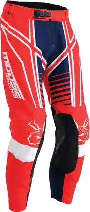 Moose Offroad Agroid S25, textile pants , color: Red/Dark Blue/White , size: 28