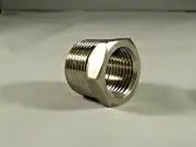Airbrush thread Adaptor Reducer Male 3/8 Bsp to 1/4"Bsp Female Nickel plated Bra
