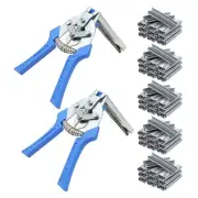 Type M Hog Nail Ring Pliers Kit with 3000pcs M Clips, Hog Ring Pliers Kit Aut...