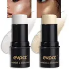 evpct 2Pcs Face Cream Makeup Highlighter Highlight Contour Stick Pearl White &
