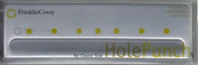 FranklinCovey Metal Hole Punch Classic Size 22997 desktop day planner pages NEW