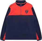 Melbourne Demons AFL Footy Mens Adults Team Quarter Zip Polar Fleece