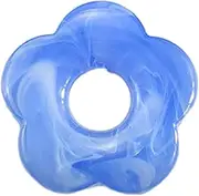 [DIIOOMIEEU] Coloured Resin Hollow Five Flower Pendant Earrings Jewelry Accessories