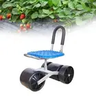 Garden Rolling Work Seat Rolling Stool with Back for Weeding