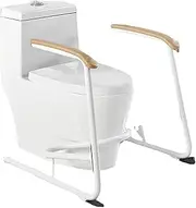 Toilet Support Frame Toilet Grab Bars Bathroom Aid Toilet Safety Frame for Disabled Elderly Pregnant Rail Surround Mobility Aid Free Standing Support Toilet Frame Surround