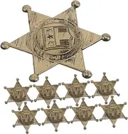 ERINGOGO Unique Western Flair: 10pcs Cowboy Badges Western Jail Props for Themed Events Parties