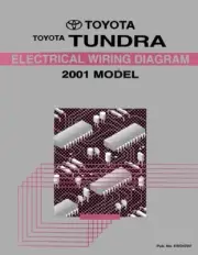 2001 Toyota Tundra Wiring Diagrams Schematics Layout Factory OEM