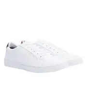 [Tommy Hilfiger] Essential Leather Sneaker in White
