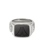 John Hardy Sterling Silver Onyx Signet Ring