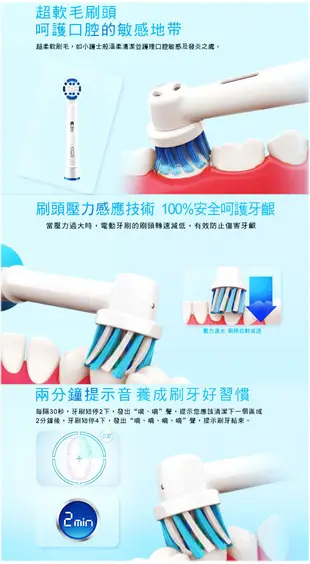 ◤買一送一◢ 【德國百靈Oral-B】歐樂B全新升級3D電動牙刷 PRO500 (7.7折)