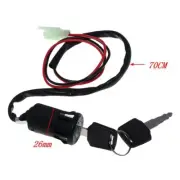 Motorcycle and Quad ATV Ignition Key Switch 2 Wire with Lock Key