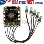 160W*2+200W 2.1CH Bluetooth 5.1 Power Amplifier Subwoofer Amp Board TDA7498E USA