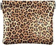 [YXYZRMY] PU Leather Squeeze Coin Purse Seamless Leopard Print, Coin Pouch Change Holder for Women Men, Mini Portable Cosmetic Bags for Women, Multi-colored, one size, Multi-style, Multi-colored, one