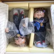 Cabbage Patch Kids Olympikids Porcelain Dolls 1996 U.S. Olympics Danbury w/Paper