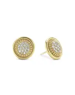 Lagos 18K Gold & Ceramic Meridian Diamond Stud Earrings
