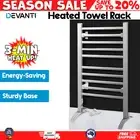 10 Rungs Electric Heated Towel Rail Rack Clothes Dryer Warmer Bathroom Laundry