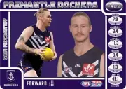 2018 AFL Select Prize Card Cam McCarthy - Fremantle Dockers
