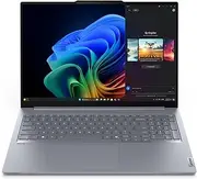 Lenovo ThinkBook 16 Gen 7 Copilot +PC, Snapdragon X Plus X1P-42-100,16.0" FHD(1920x1080) IPS Anti-Glare, Qualcomm Adreno GPU, 1 TB SSD, 32 GB DDR5 RAM, WIFI 7, 1080P FHD Camera, Win 11 Pro - Luna Grey