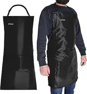 Premium Multi-Use Polyester Apron – Durable, Adjustable Unisex Aprons for Cooking, BBQ, Crafting & DIY with Pockets, Waterproof Apron, Aprons for Men and Women
