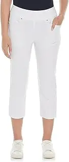 [PGA TOUR] Women's 22” Pull-on Golf Capri Pants with Tummy Control, Performance Stretch, Moisture-Wicking, Sun Protection