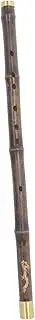 COSMEVIVI Bamboo Flute Chinese Flute Traditional Instrument Handmade Dizi Wood Recorder Traditional Bamboo Dizi Chinese Musical Instrument Traditional Bamboo Instrument Metal Coffee