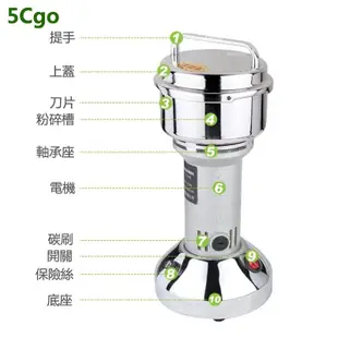 5Cgo【批發】台灣專用 100克中藥粉碎機不銹鋼打粉機磨粉機小型家用電動110V 35728314252