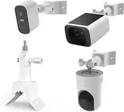 [HOLACA] 90° Wall Angle Bracket Compatible with IndoorCam P24, SoloCam S220, 1/2/2C/2C Pro/3/3C/E, Arlo, and Other Models 6.35 mm (1/4 Inch)