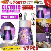 1/2X Bug Zapper Portable Bug Insect Trap Zapper LED Light Mosquito Killer AU