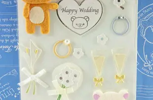 【震撼精品百貨】Rilakkuma San-X 拉拉熊懶懶熊 情境貼紙 結婚 震撼日式精品百貨