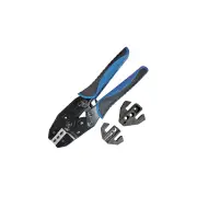 SP Tools 4Pcs Quick Change Ratchet Crimper Kit - Include Dies 3 Set of Jaws