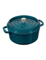 [Staub] Round Cocotte 20cm/2.2L in Sea Blue/Green