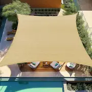 Sun Shade Sail Rectangular Curved Canopy 13'X20' Sail Shade Sand Sun Shades Perm