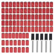 97x Sanding Drum Sander Sleeves Set For Dremel Rotary Tool For Drill 1/8'' Shank