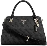[GUESS] NOELLE SATCHEL BAG BLACK LOGO, BLACK LOGO