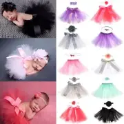 Clothes Newborn Newborns Costume Infant Tutu Skirt Hairband Baby Headband