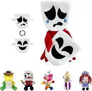 POPOYU Digital Plushies Stuffed Plushie Doll, The Amazing Circus Jumper Plush Toys, Cute Soft Stuffed Figure Plush Doll for Kids Boys Girls TV Fans Birthday Gifts