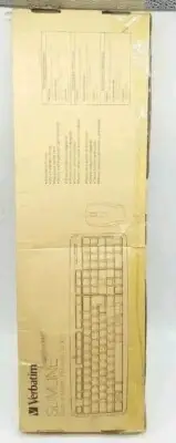 Verbatim 99202 Slimline Corded USB Keyboard And Mouse box damage